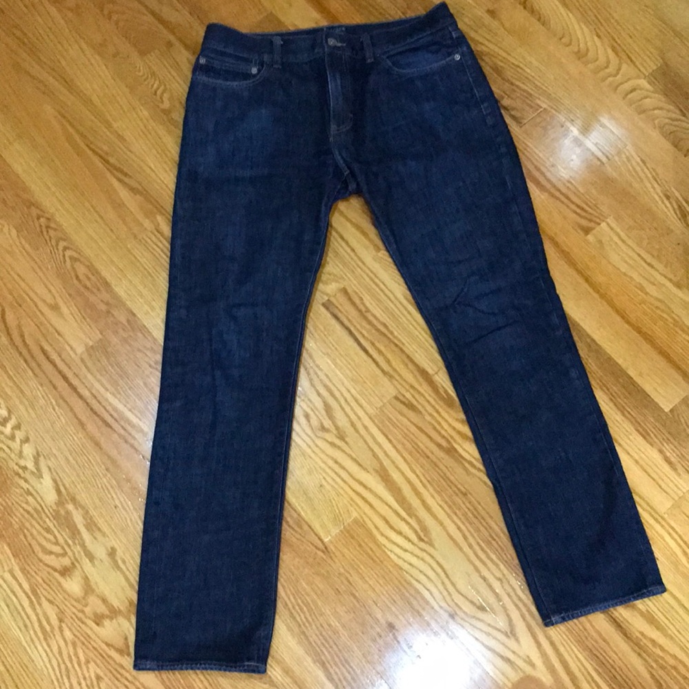 J.Crew men’s dark wash jeans, size 33/32